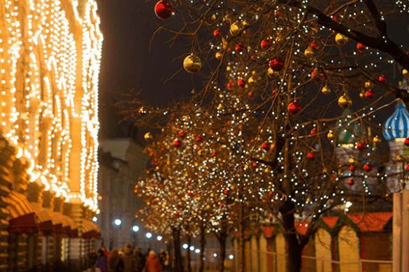 christmas lights illumination and decorations